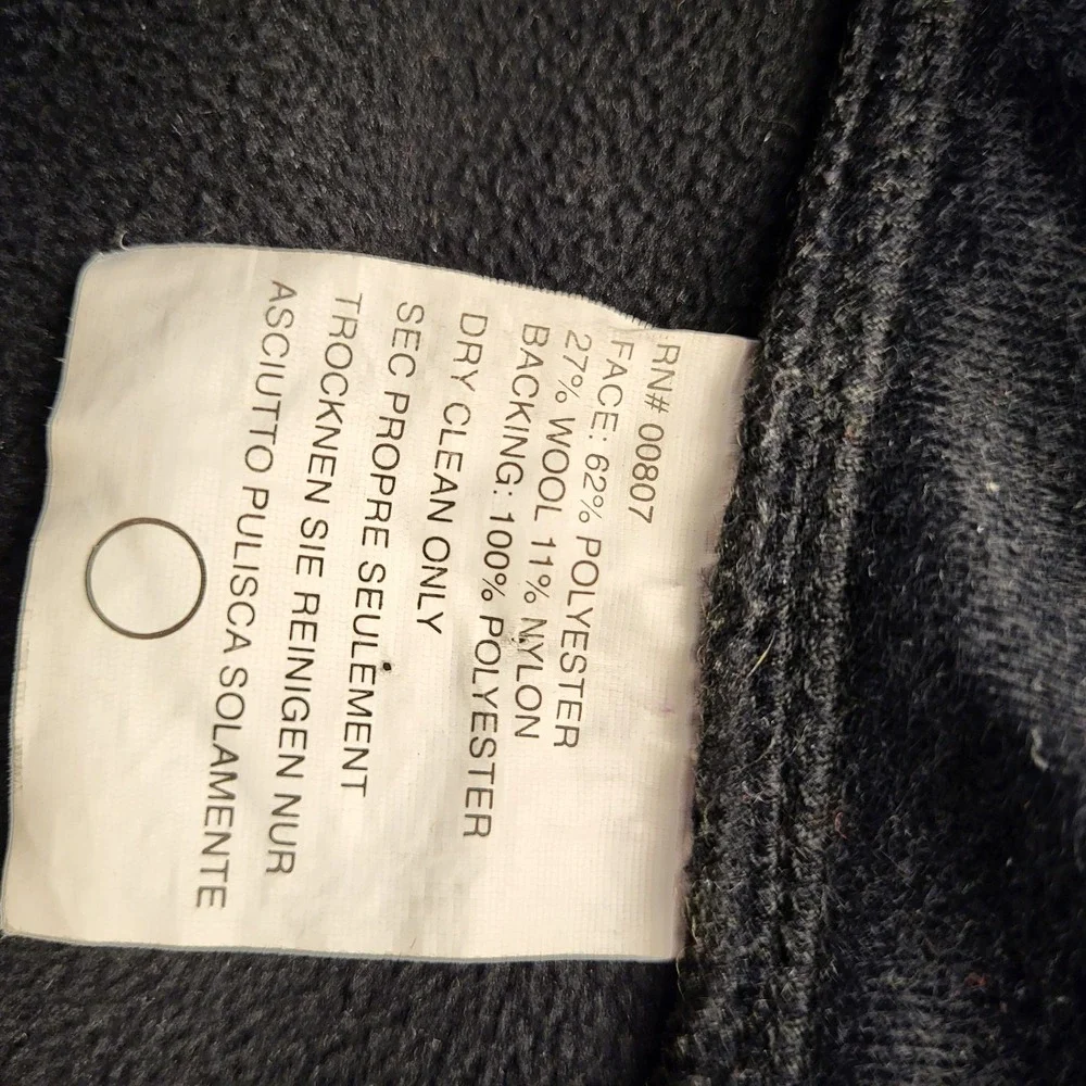 Justin Charles Men's Sm Wool Blend Full Zip Jacket Dark Green Black Canada